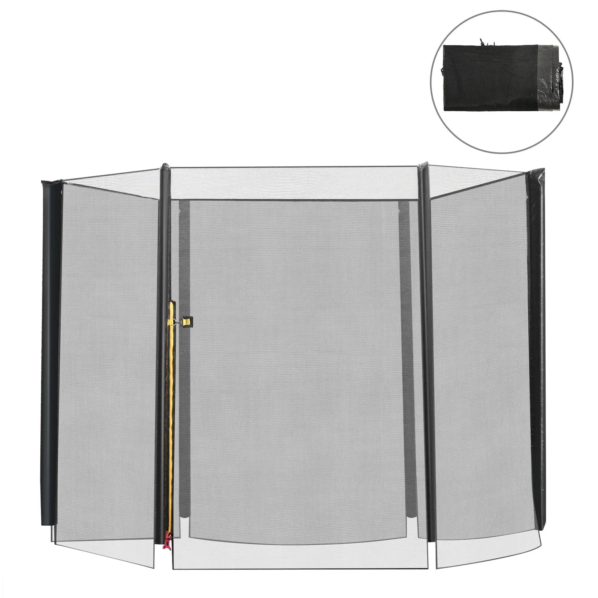 8FT Round Trampoline Enclosure Net, Outdoor Safety, Black Trampolines at Gallery Canada