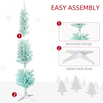 6ft Pencil Christmas Tree, Skinny Artificial, Blue Pencil Christmas Trees at Gallery Canada