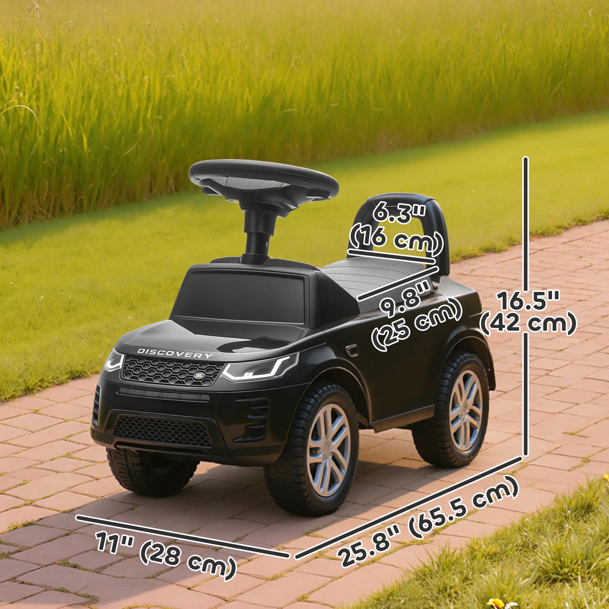 Land Rover Ride On Push Car, Anti-Tip, Black Push Cars for Toddlers at Gallery Canada
