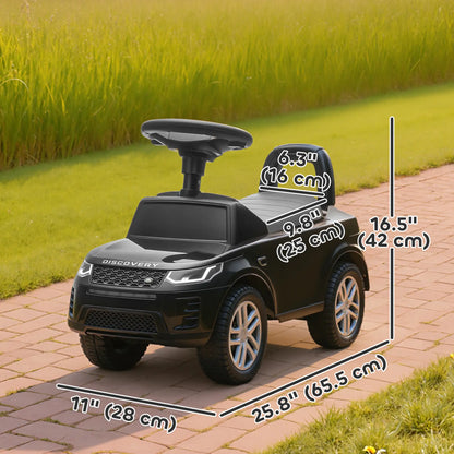 Land Rover Ride On Push Car, Anti-Tip, Black Push Cars for Toddlers at Gallery Canada