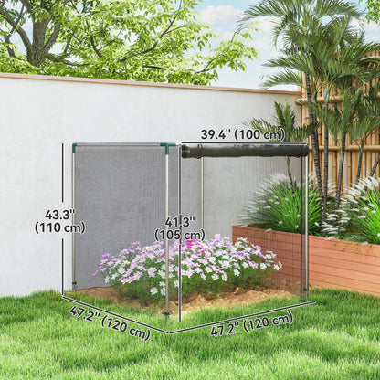 Galvanized Steel Crop Cage, Plant Tent, 4' x 4', Black Crop Cage at Gallery Canada