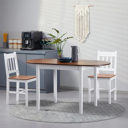 Solid Wood Drop Leaf Kitchen Table, Folding Dining Table, Brown Bar Tables & Dining Tables at Gallery Canada