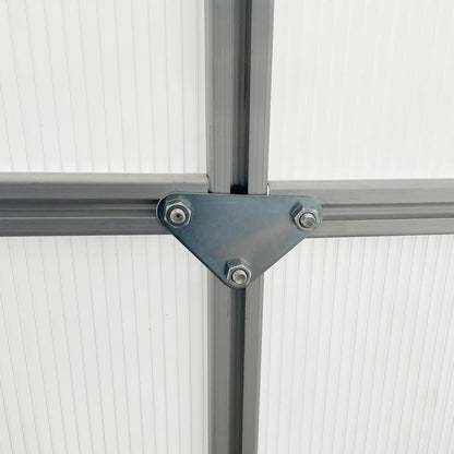 6' x 8' x 6.5' Walk-in Greenhouse, Polycarbonate, Adjustable Roof Vent, Sliding Door, Clear Walk In Greenhouses at Gallery Canada