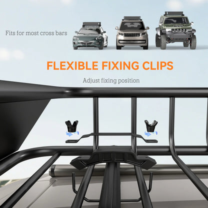Universal Roof Rack Basket, 200lbs Steel Cargo Carrier, 43.5"x39.2"x7.3", Black Automotive at Gallery Canada