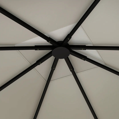 10' x 10' Gazebo Replacement Cover, UPF30+, Grey Gazebo Canopy Replacement at Gallery Canada