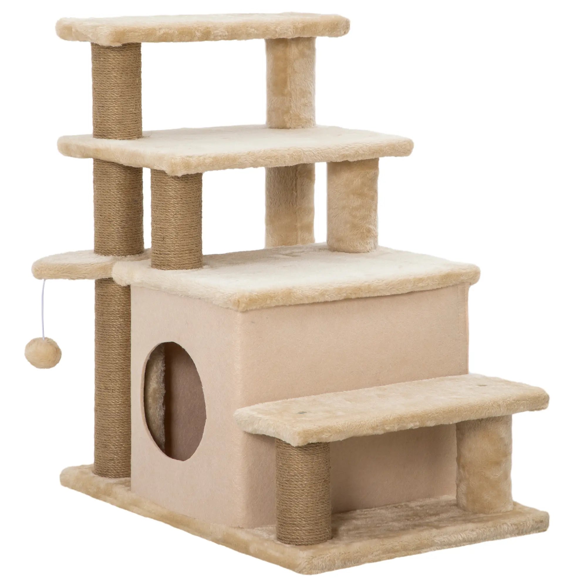 Cat Stairs with Scratching Posts, 23.6