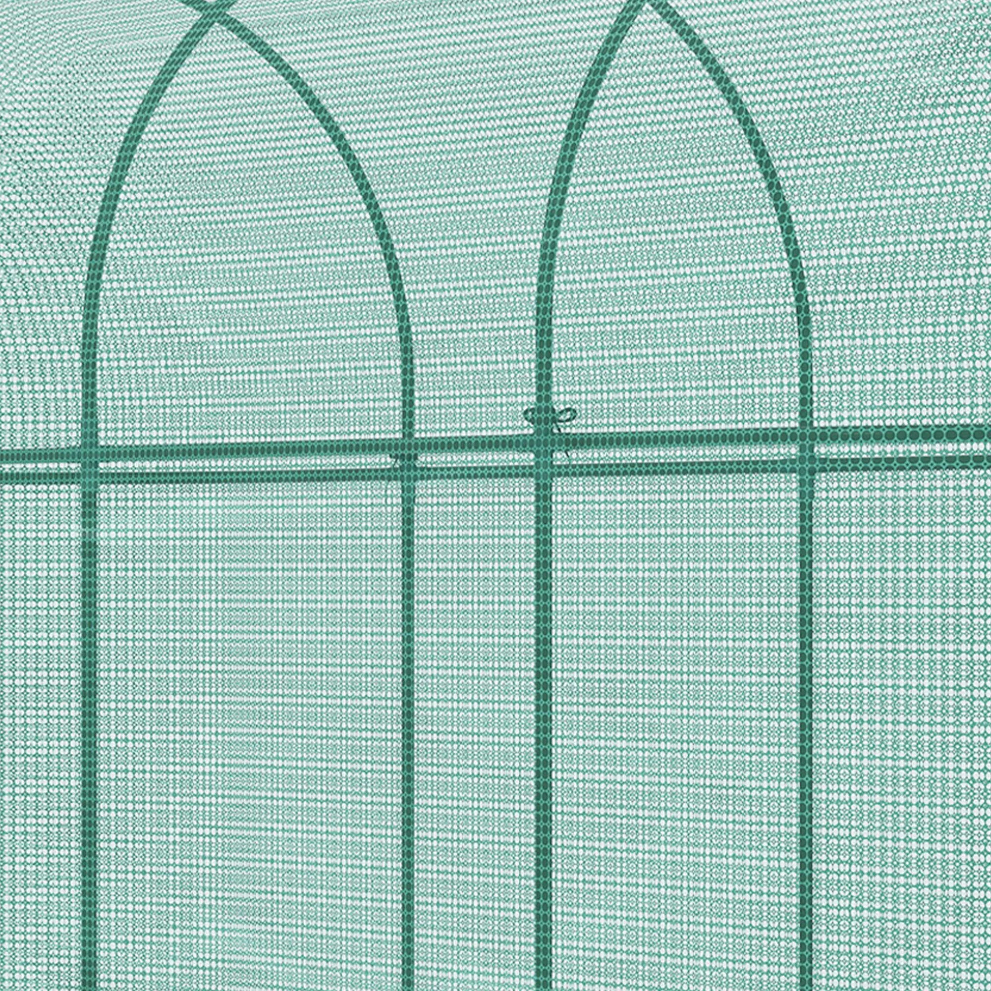 9.8' x 3.3' Plant Protector Tent, Crop Cage, Zipped Door, Ground Stakes Walk In Greenhouses at Gallery Canada