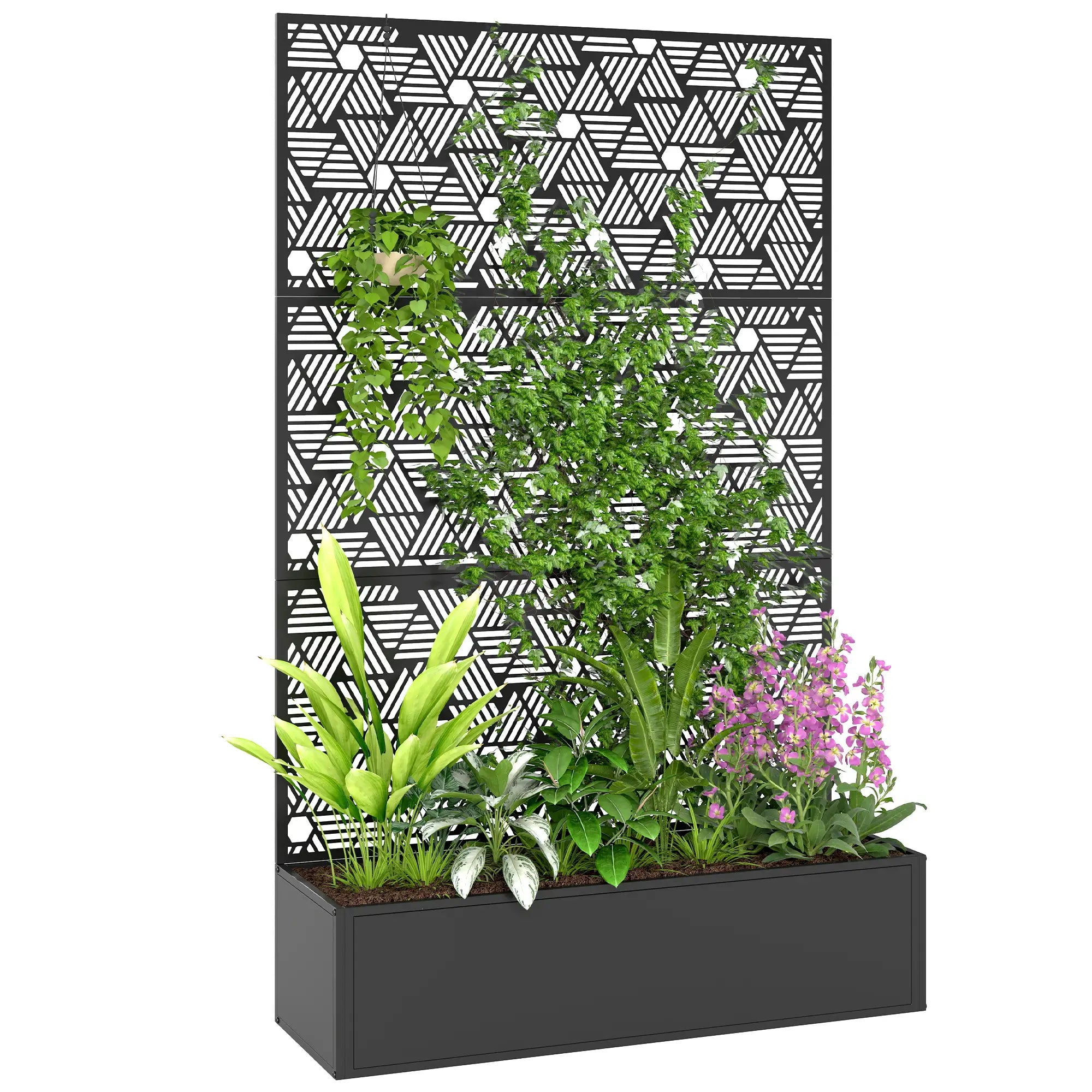 Metal Planter Box With Trellis, 70