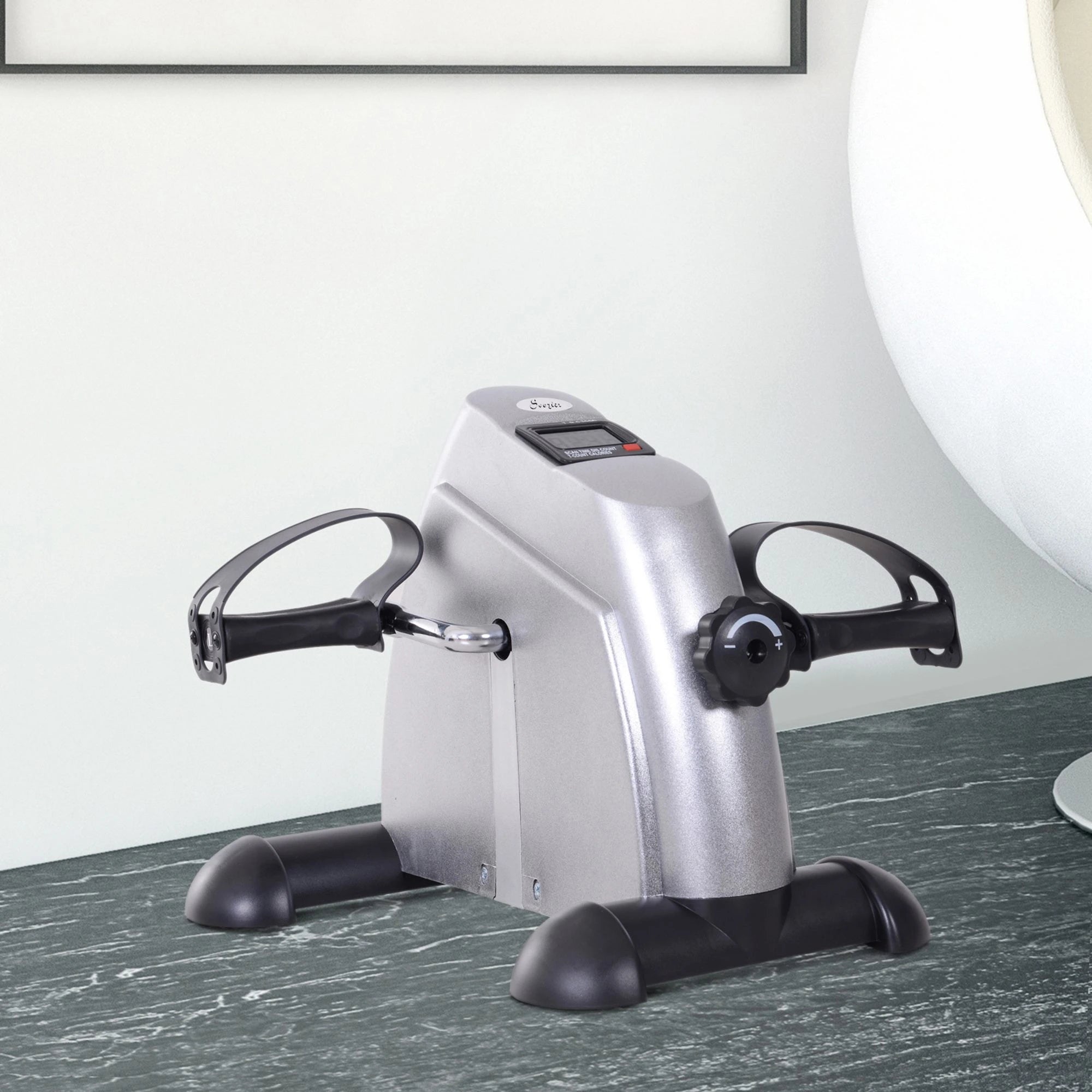Portable Mini Pedal Exercise Bike, LCD Display, Silver Exercise & Stationary Bikes at Gallery Canada