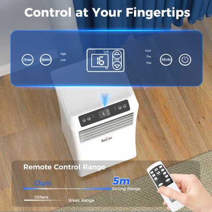 8000BTU Portable Air Conditioner, Cooling Dehumidifier, 2 Speed Fans, 24H Timer, White Air Conditioner at Gallery Canada