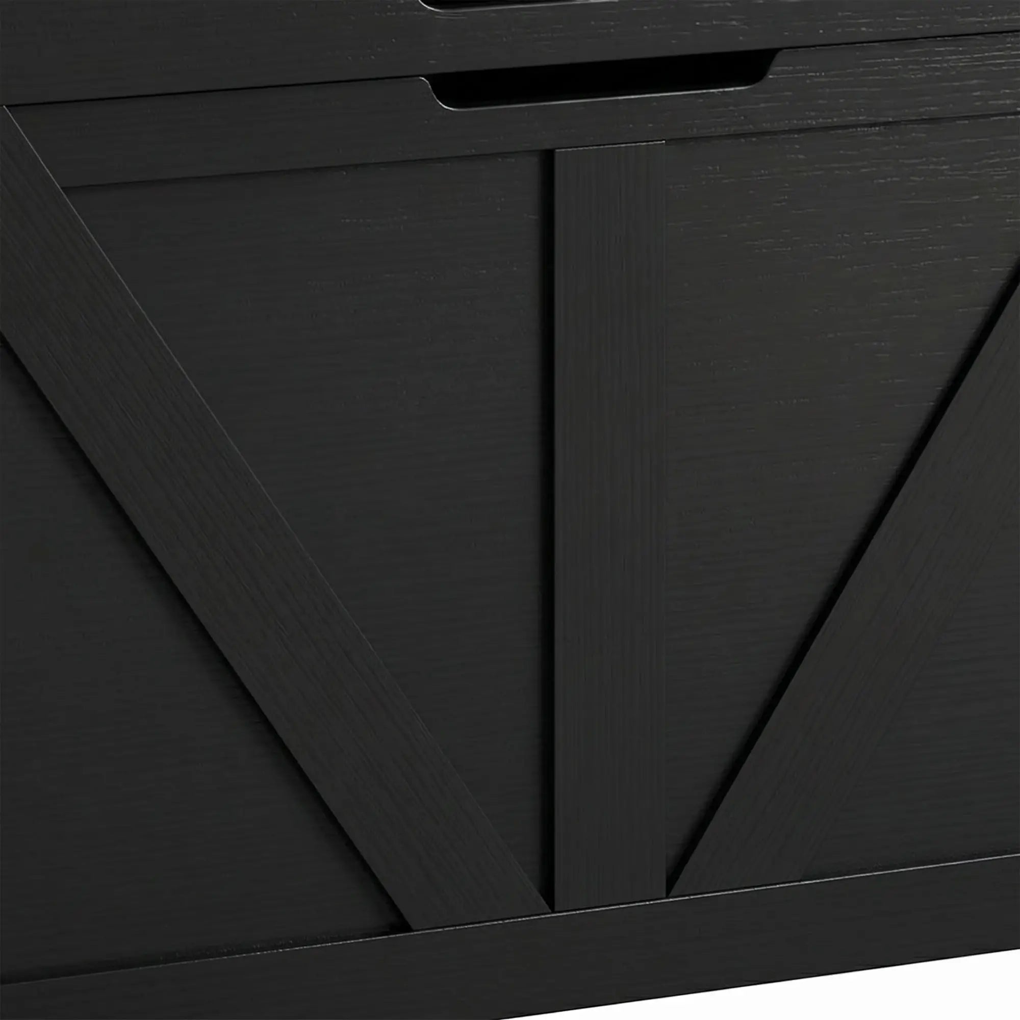 39.4 In Storage Chest With 2 Safety Hinges, White Wood Grain, White Storage Ottomans & Benches at Gallery Canada