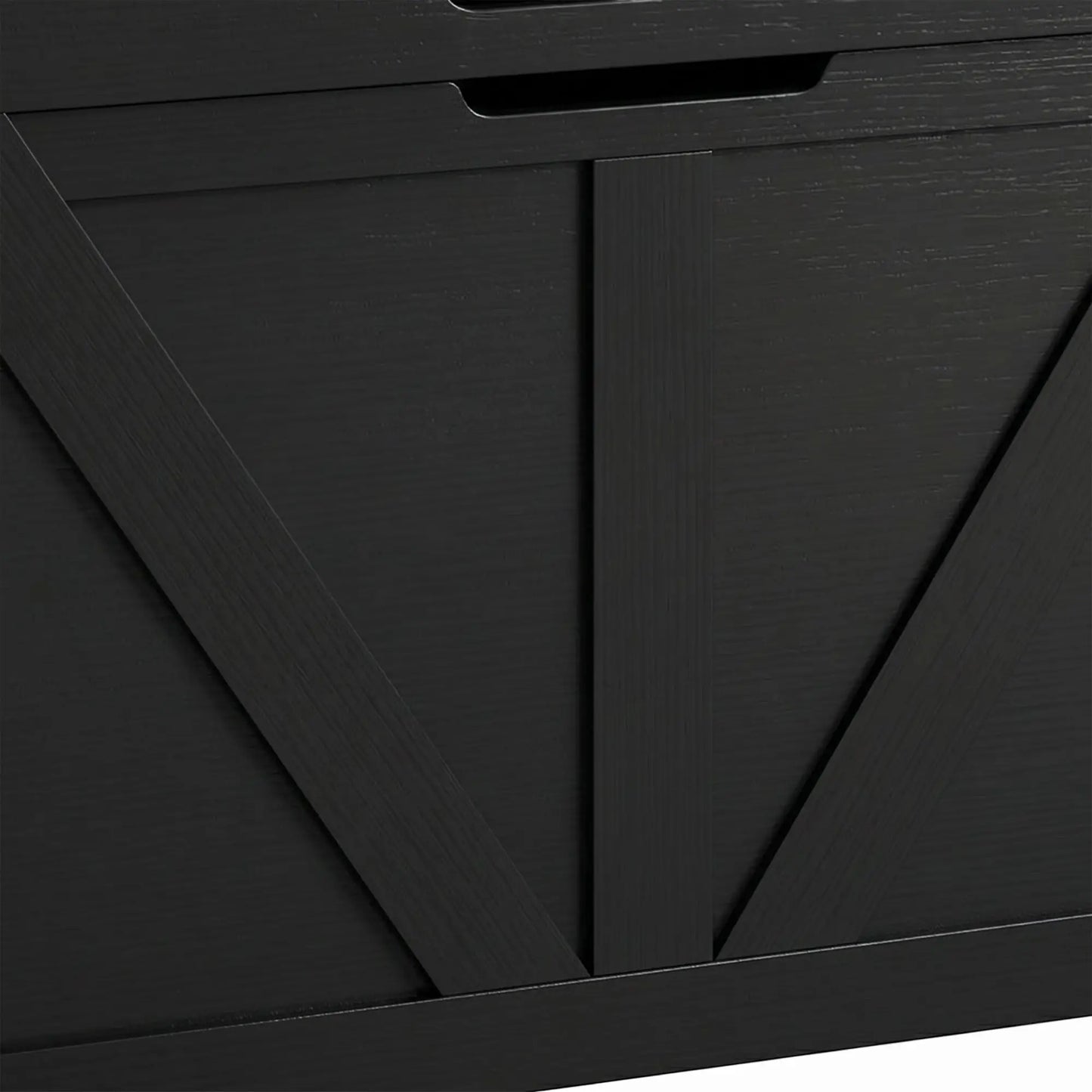 39.4 In Storage Chest With 2 Safety Hinges, White Wood Grain, White Storage Ottomans & Benches at Gallery Canada