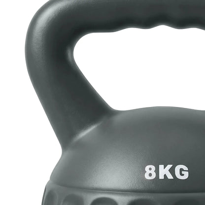 18 lbs Kettlebell, Non-Slip Handle For Home Gym, Grey Strength Training Equipment at Gallery Canada