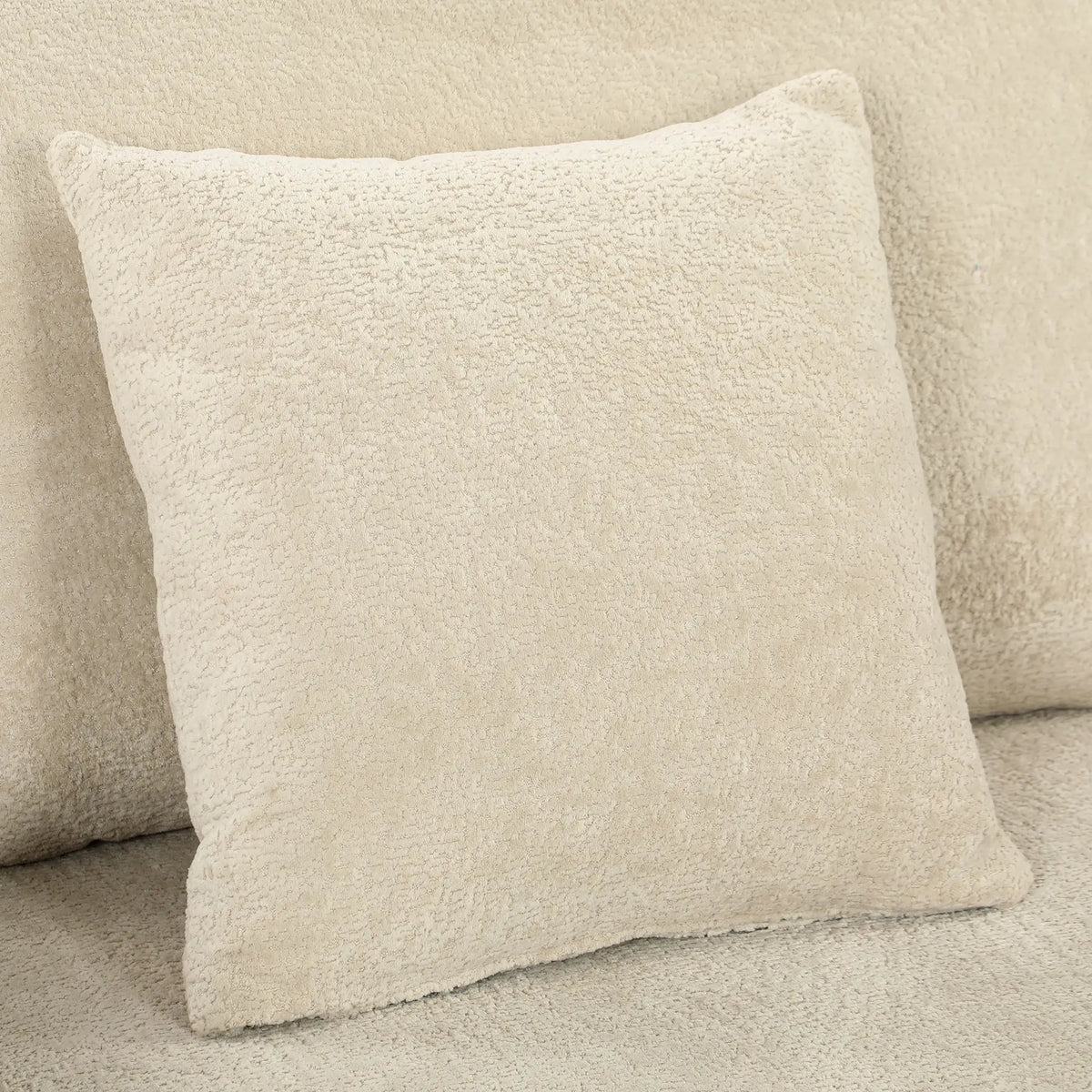 3 Seater Sofa, Thick Cushion, Wide Deep Seat, 2 Pillows, Light Brown 3-Seater Sofas at Gallery Canada