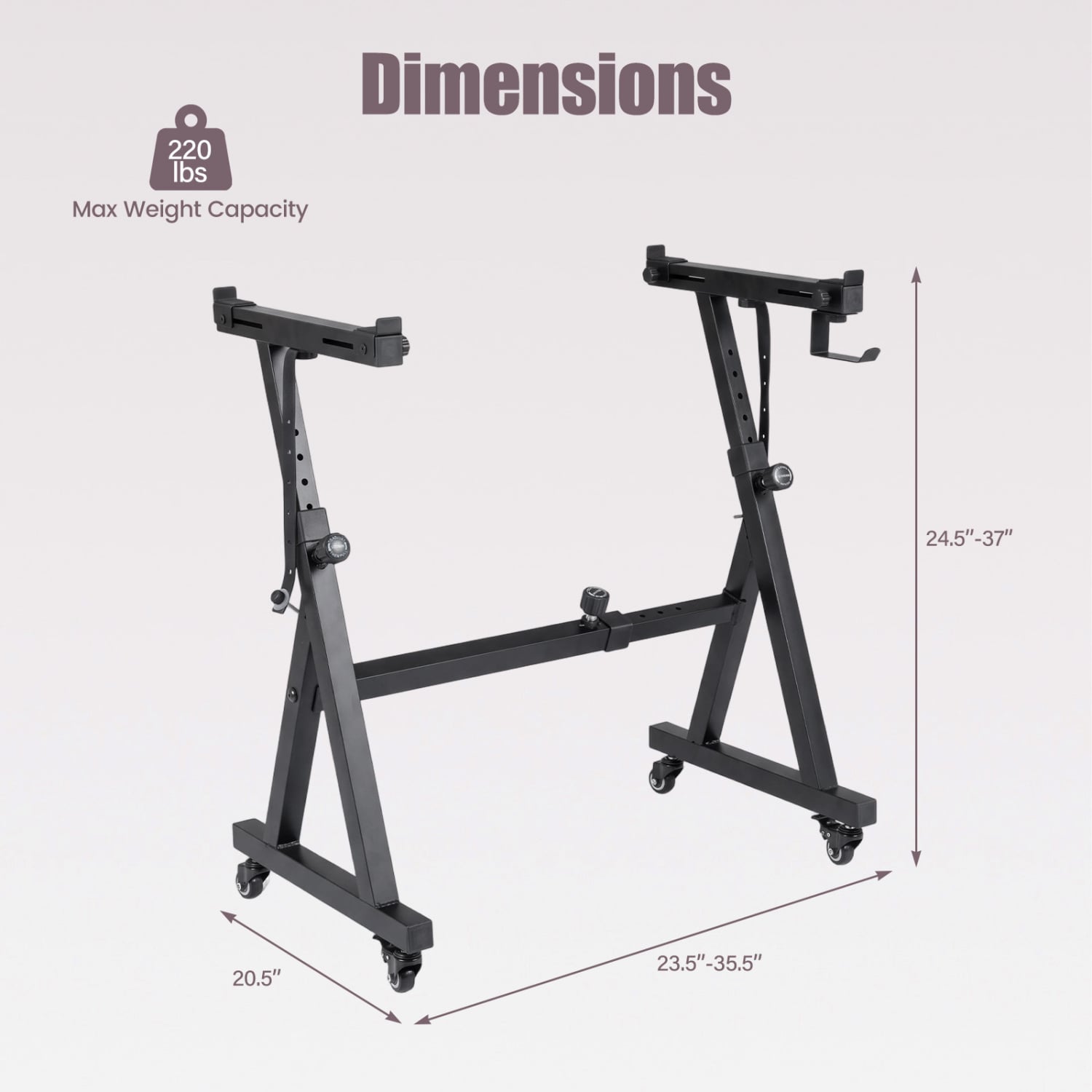 Adjustable Keyboard Stand Fits 49 54 61 88 Keys Pianos, Black Pianos & Keyboards at Gallery Canada