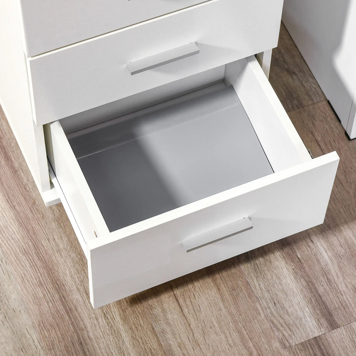 Mobile 3 Drawer File Cabinet with Wheels, Lock, Keys, White Office Cabinets & Cupboards at Gallery Canada