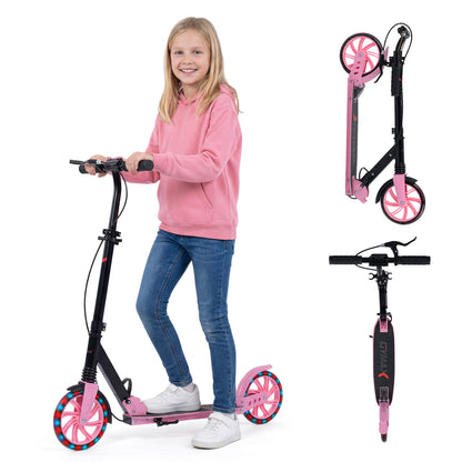 Foldable Kick Scooter, Ages 8+, Pink Scooters Pink at Gallery Canada