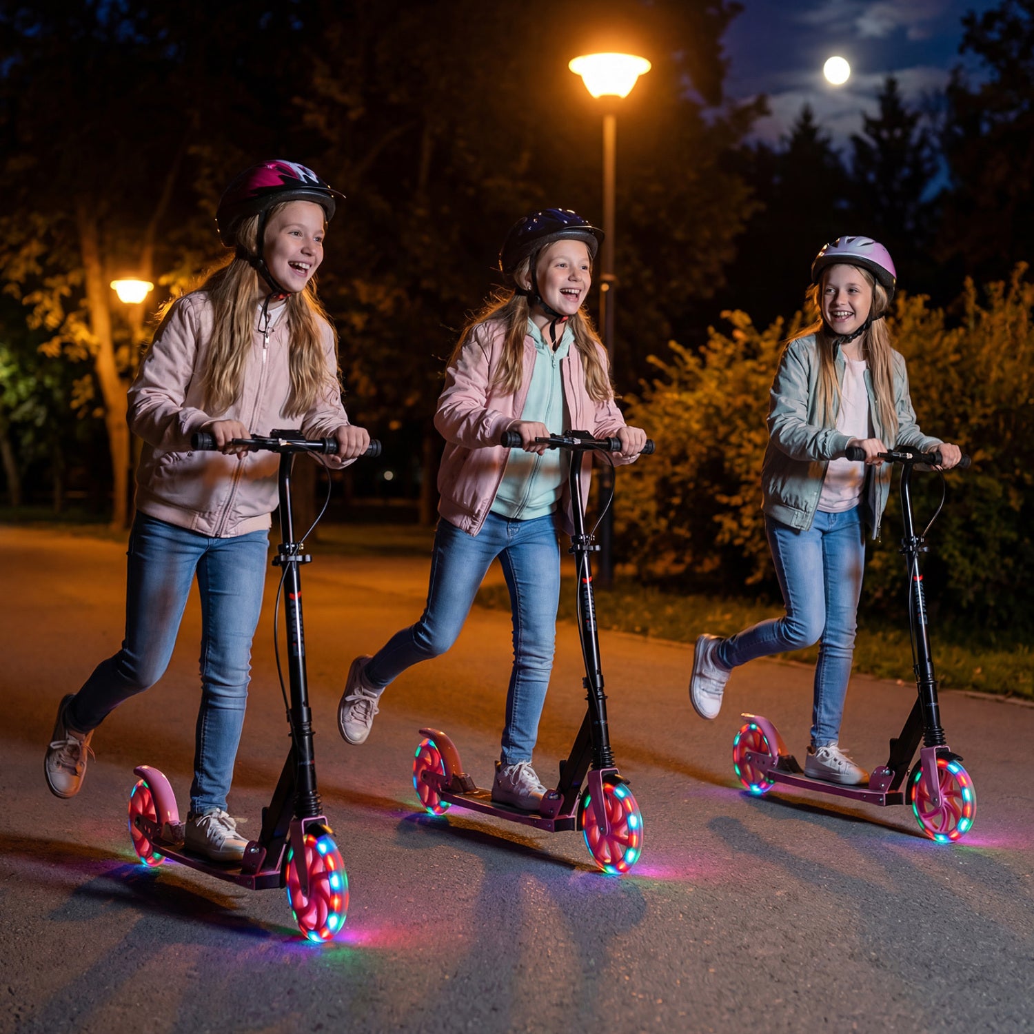 Foldable Kick Scooter, Ages 8+, Pink Scooters at Gallery Canada