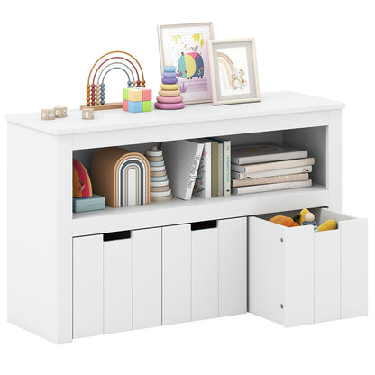 Kid Toy Storage Cabinet, 3 Drawer Chest With Wheels, White Kids Storage at Gallery Canada