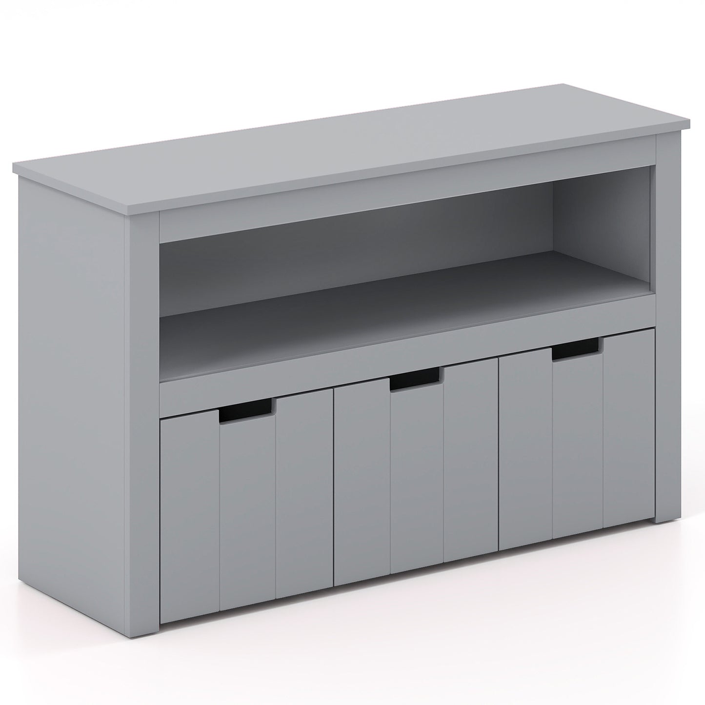 Kid Toy Storage Cabinet, 3 Drawer Chest With Wheels, Gray Kids Storage at Gallery Canada