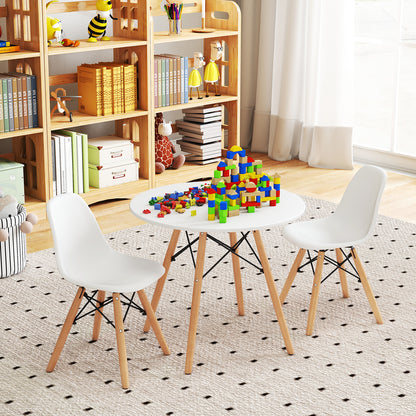 Kids Dining Table Set, 2 Armless Chairs, White Kids Table & Chair Sets at Gallery Canada