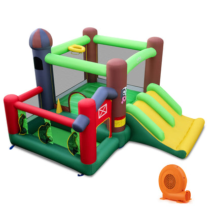 Kids Castle Slide Bouncer, 750W Blower, Dual Slides Bounce House at Gallery Canada