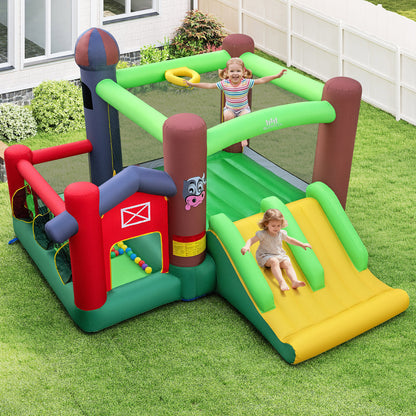 Kids Castle Slide Bouncer, 750W Blower, Dual Slides Bounce House at Gallery Canada