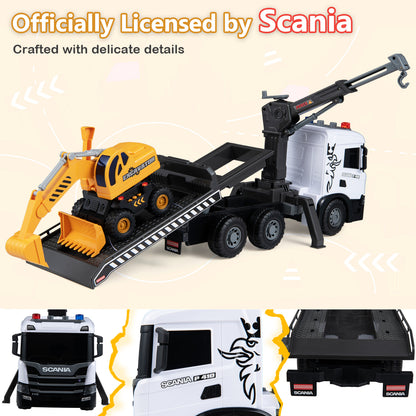 Kids Construction Truck Set, Rescue Tow Truck, Sounds, White Pretend Toys at Gallery Canada