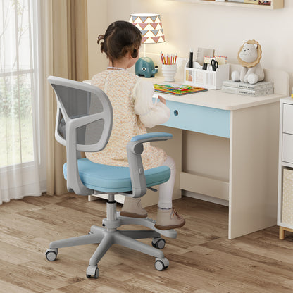 Kids Desk Chair, Adjustable Height, Armrest, Footrest, Blue Kids Chairs & Seating at Gallery Canada