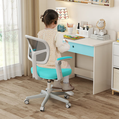 Kids Desk Chair, Adjustable Height, Armrest, Footrest, Green Kids Chairs & Seating at Gallery Canada