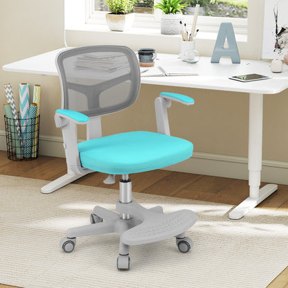 Kids Desk Chair, Adjustable Height, Armrest, Footrest, Green Kids Chairs & Seating at Gallery Canada