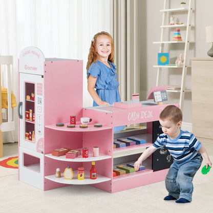 Kids Grocery Store Playset, Pink Play Kitchen Sets at Gallery Canada