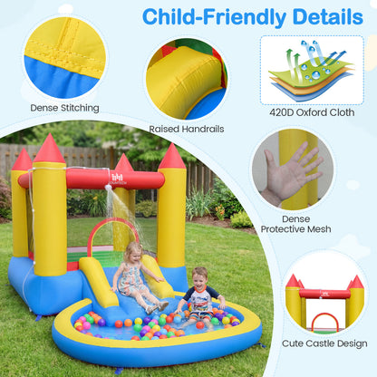 Kids Inflatable Bounce House Castle With Balls Pool And Bag Bounce House at Gallery Canada