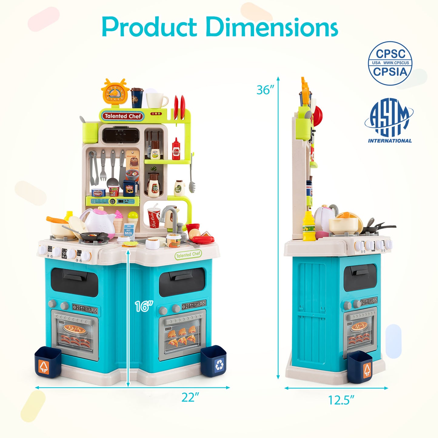 Kids Kitchen Playset, Blue Baby & Kids at Gallery Canada