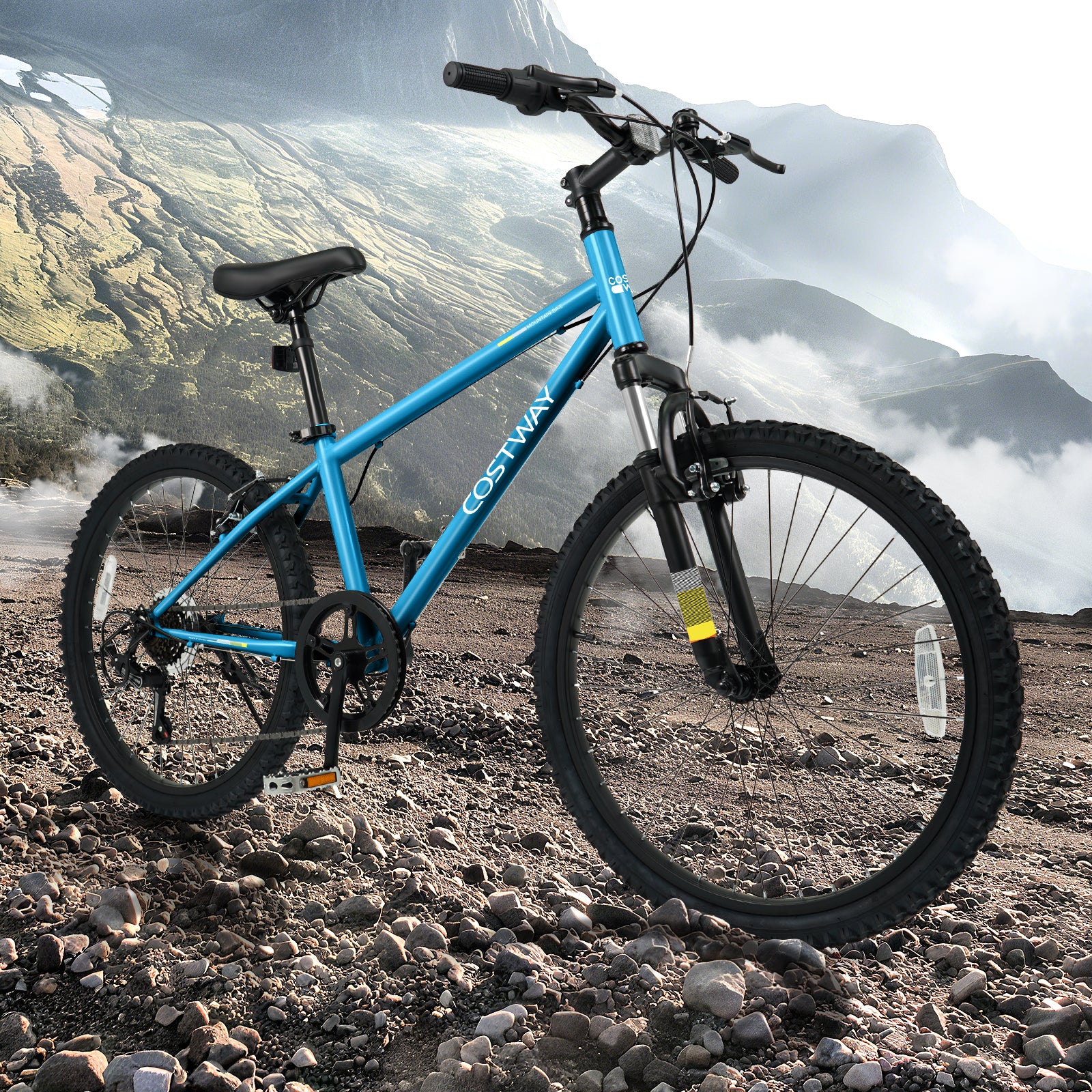 Kids Mountain Bike, 24 Inch, For Boys Girls Aged 8+, Blue Kids Bike at Gallery Canada