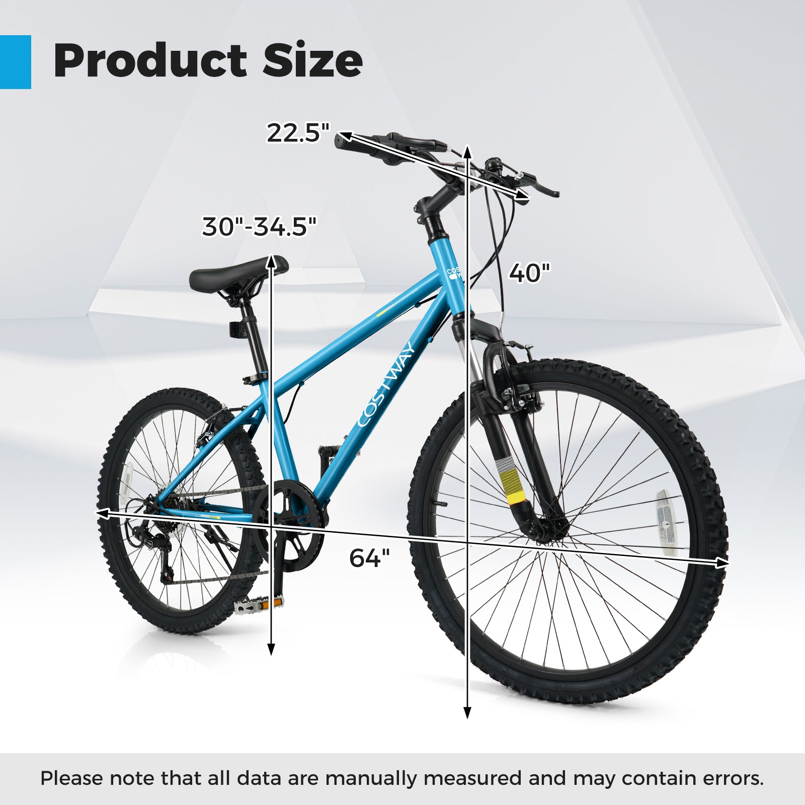 Kids Mountain Bike, 24 Inch, For Boys Girls Aged 8+, Blue Kids Bike at Gallery Canada