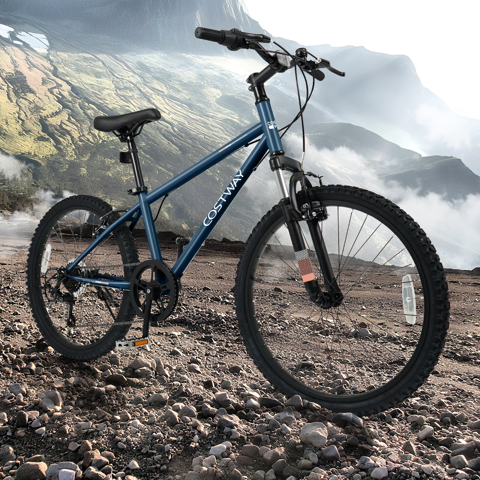 Kids Mountain Bike, 24 Inch, Child Bicycle For Boys Girls, Navy Kids Bike at Gallery Canada