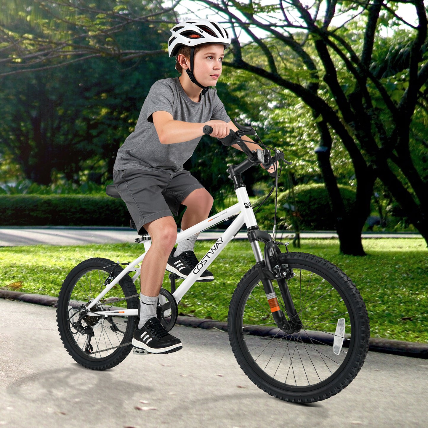 Kids Mountain Bike, 20 Inch, Child Bicycle For Boys Girls, White Kids Bike at Gallery Canada