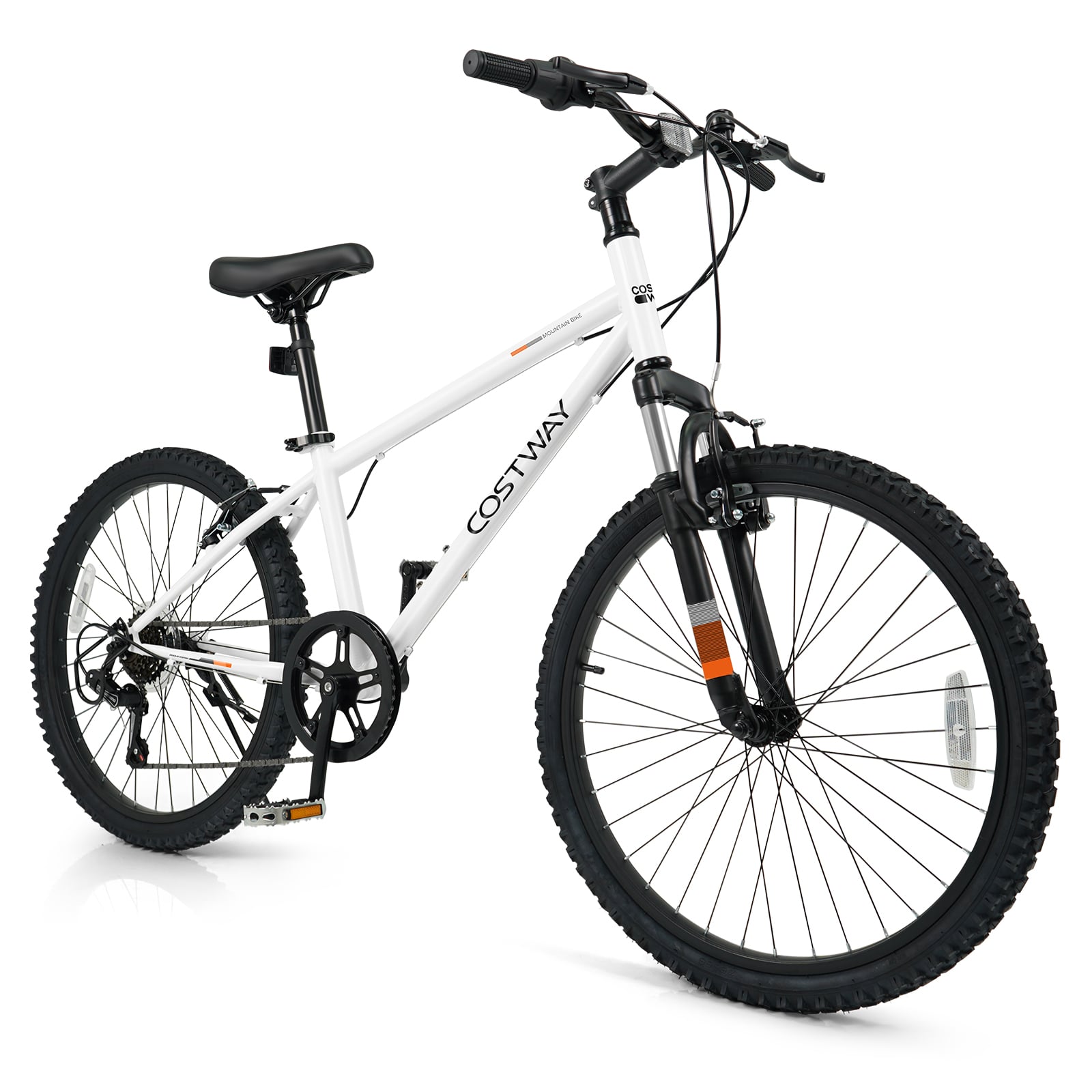 Kids Mountain Bike, 24 Inch, For Boys Girls Aged 8+, White Kids Bike White at Gallery Canada