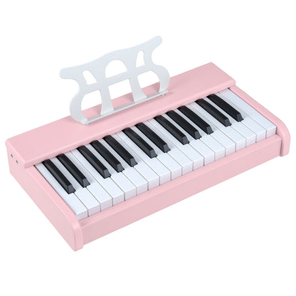 Kids Piano Keyboard 30 Keys Digital Piano with Music Stand for 3+ Years Old Beginners, Pink Pianos & Keyboards at Gallery Canada