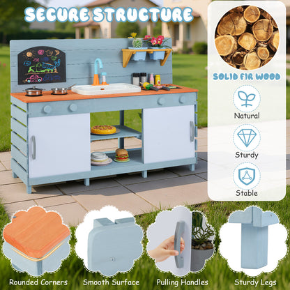 Kids Play Kitchen Set, For Ages 3-8, Blue Play Kitchen Sets at Gallery Canada