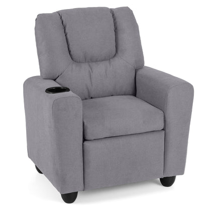 Kids Recliner Chair, Push Back, Toddler Armchair, Gray Kids Chairs & Seating at Gallery Canada