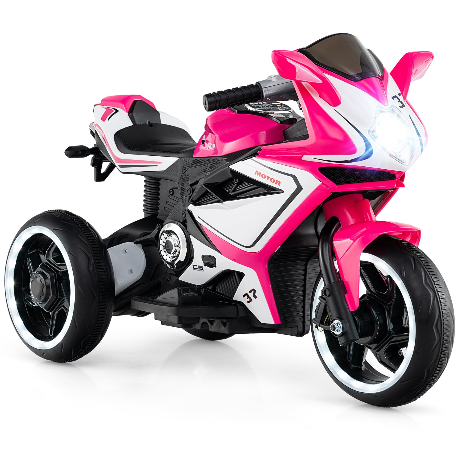Kids Electric Motorcycle, 6V Battery Powered, Pink Powered Ride On Toys at Gallery Canada