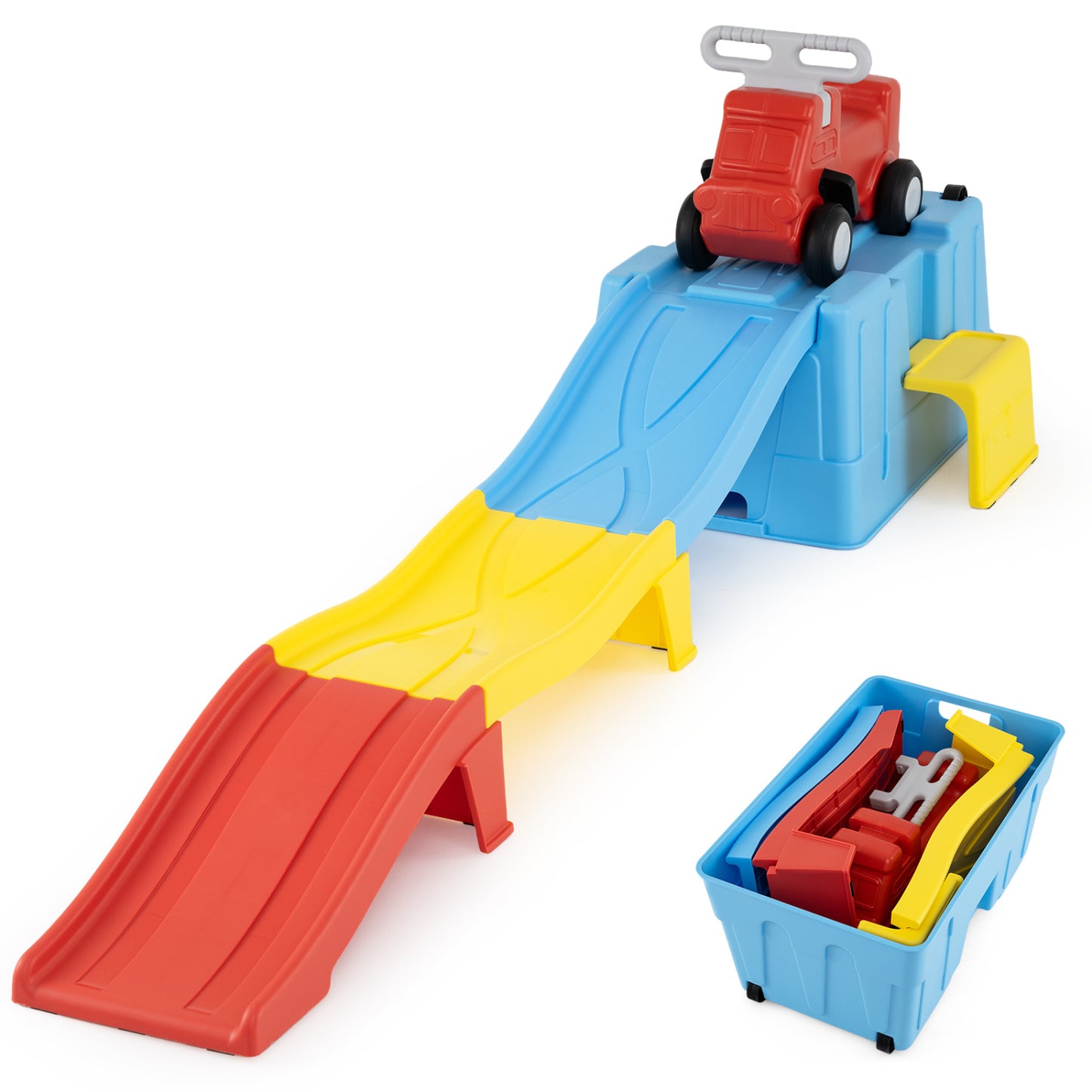 Kids Ride On Toy With Storage Box, Multicolor Push & Pedal Ride On Toys Multicolor at Gallery Canada