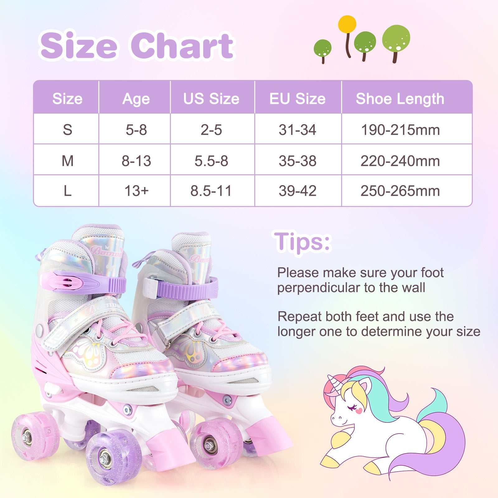 Kids Roller Skates 4 Sizes Adjustable Quad Skates with Light-up Wheels and Safety Protection, Pink Toy Sports at Gallery Canada