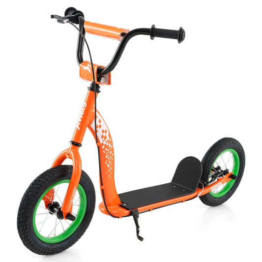 Kids Scooter, Adjustable Height, 12-Inch Wheels, Orange Scooters Orange at Gallery Canada