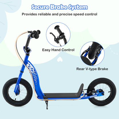 Kids Scooter, Adjustable Height, 12-Inch Wheels, Navy Scooters at Gallery Canada