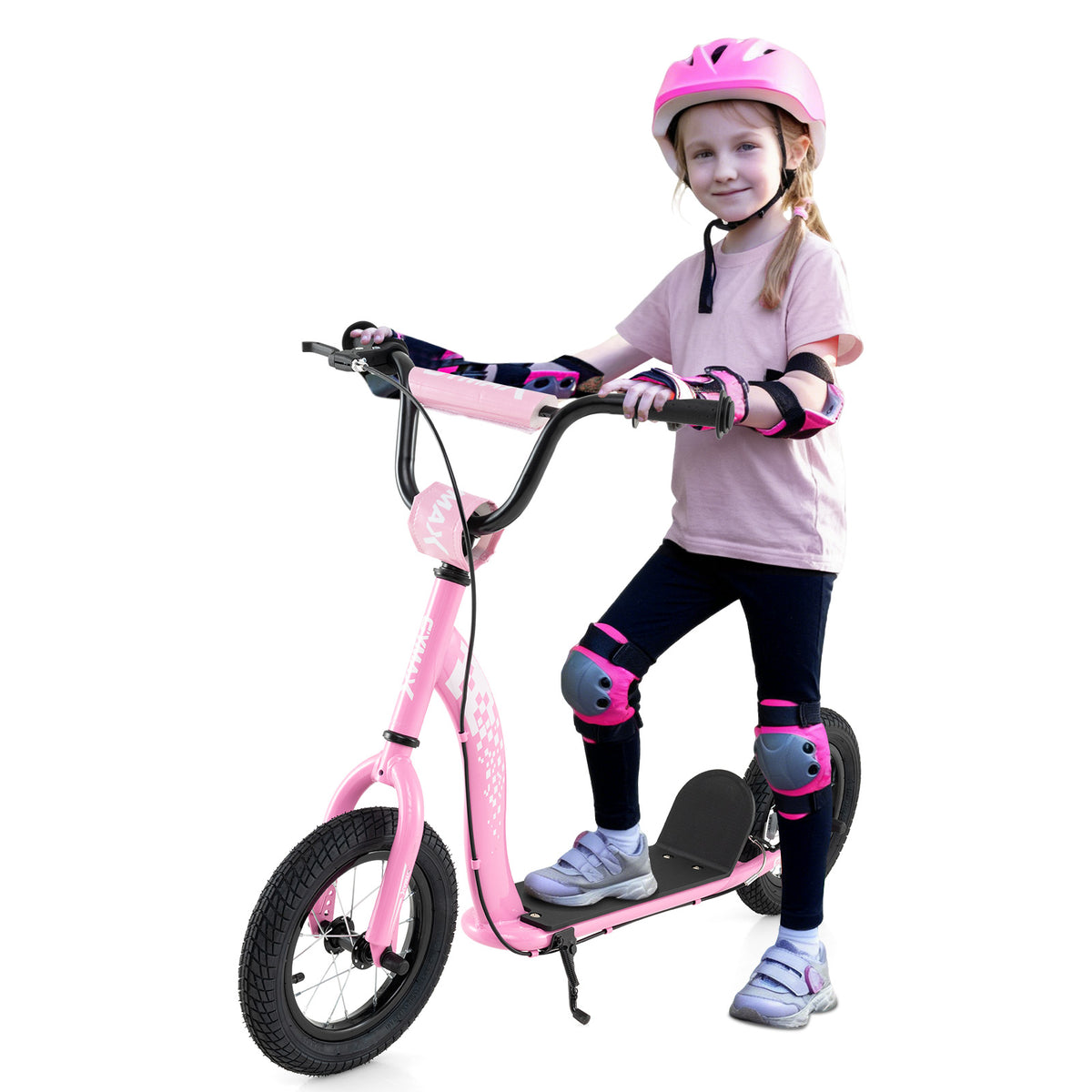 Kids Scooter, Adjustable Height, 12-Inch Wheels, Pink Scooters at Gallery Canada