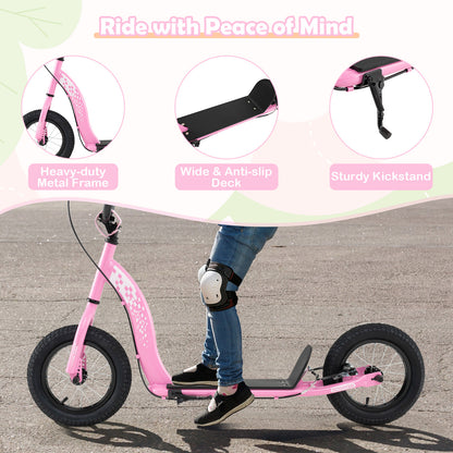 Kids Scooter, Adjustable Height, 12-Inch Wheels, Pink Scooters at Gallery Canada