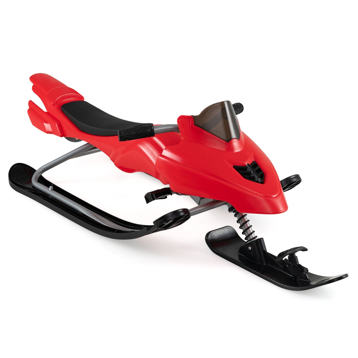 Kids Snow Racer Sled with Brakes, Red Winter Sports & Activities Red at Gallery Canada